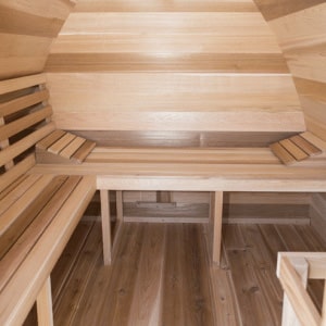 Clear Cedar Sauna Benches