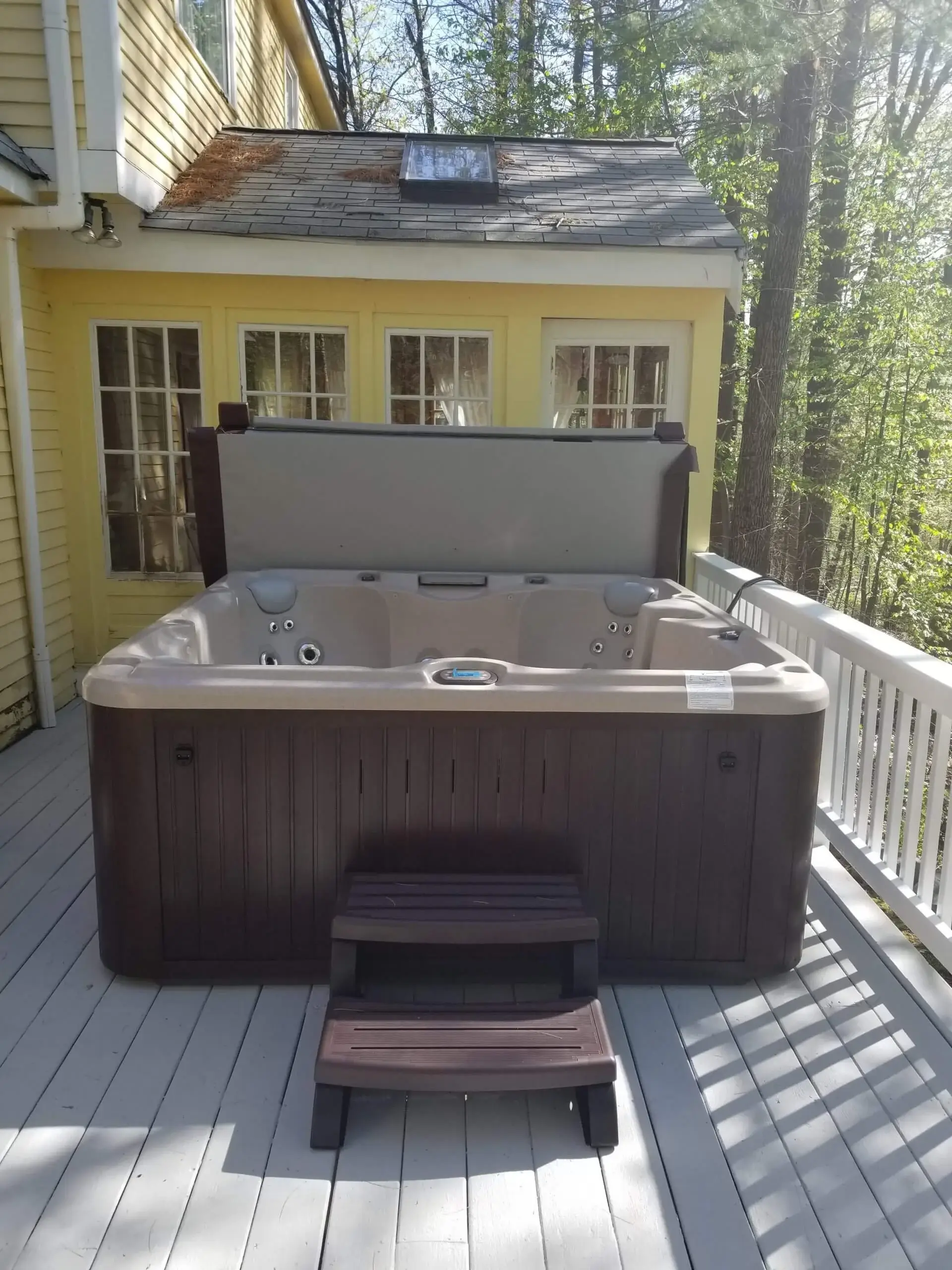 Sundance 680 Edison Sandstone.Mahogany Westford MA scaled e1659676129959