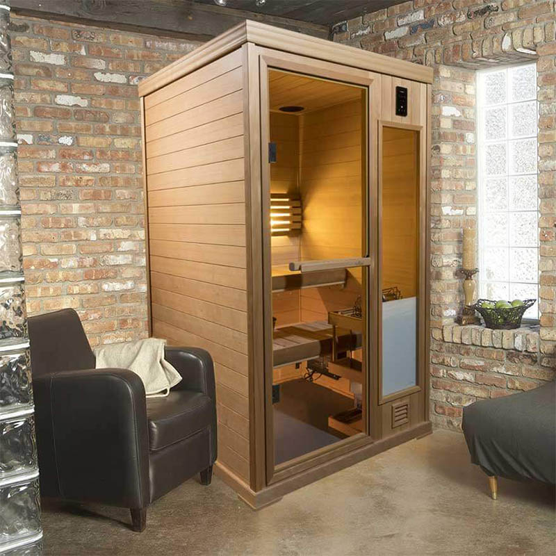 installed indoor finnleo sauna