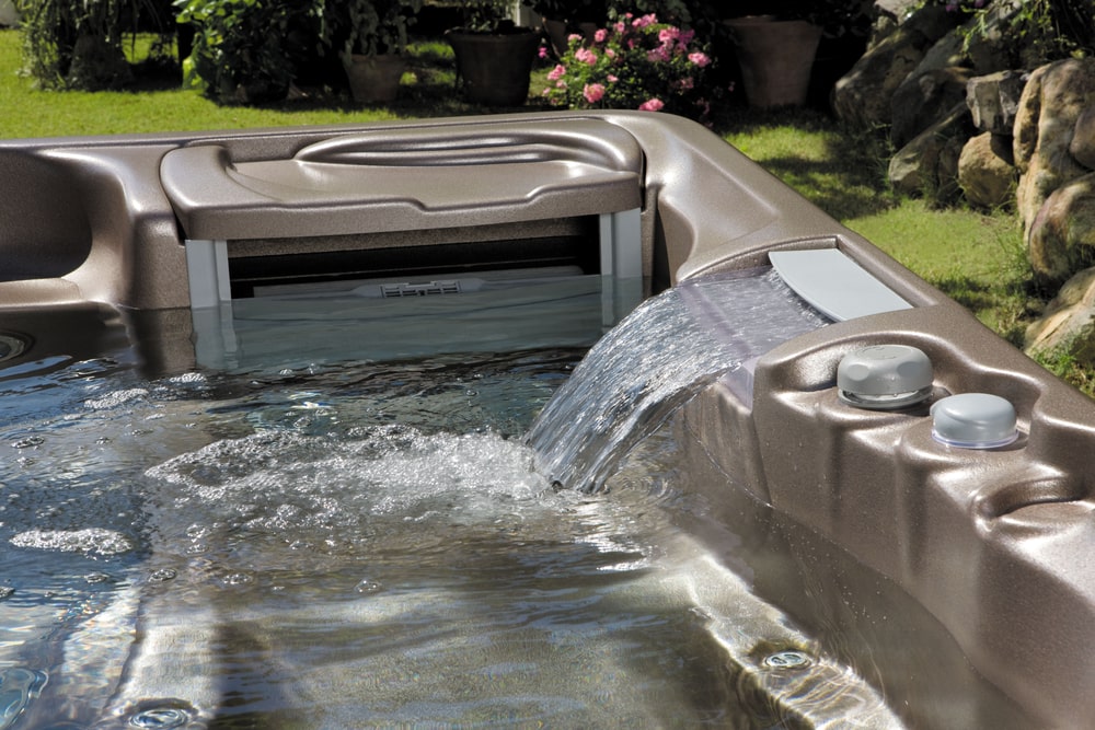 hot tub waterfall|||