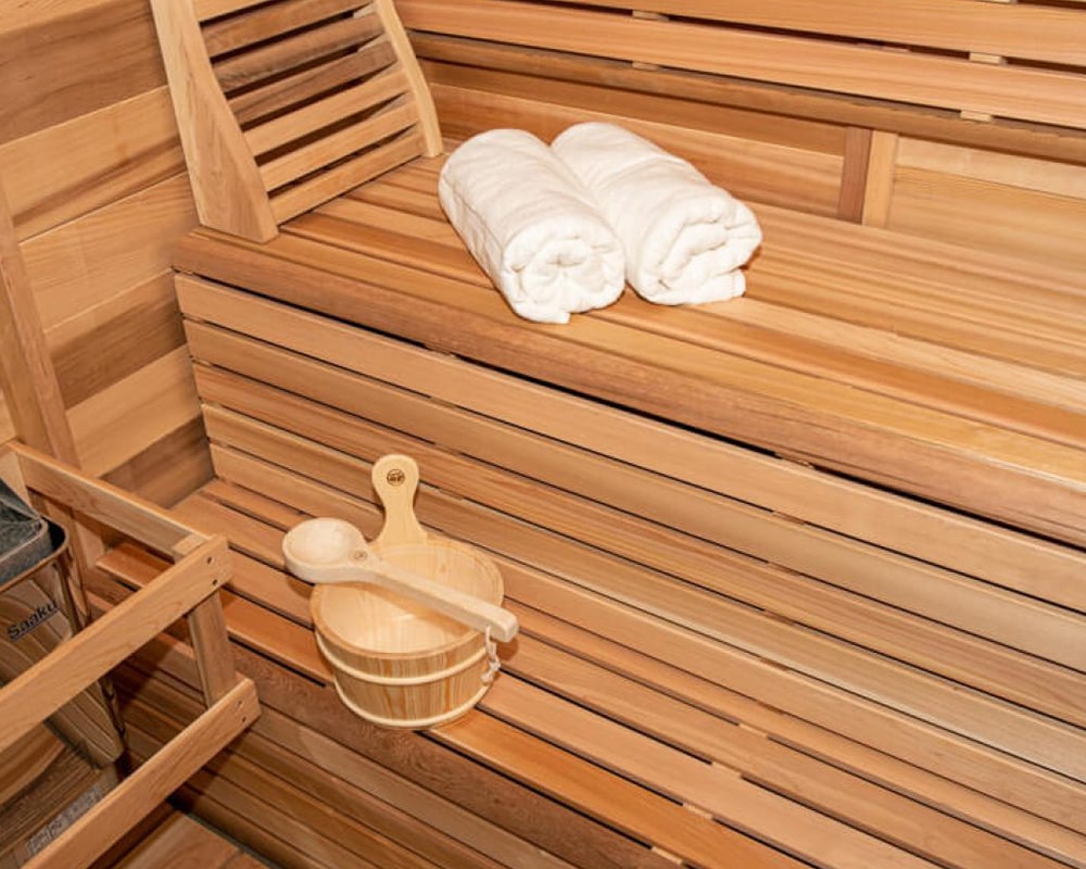 leisurecraft PU550 sauna interior