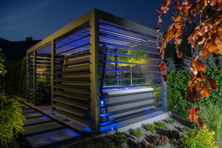 backyard hot tub privacy ideas 