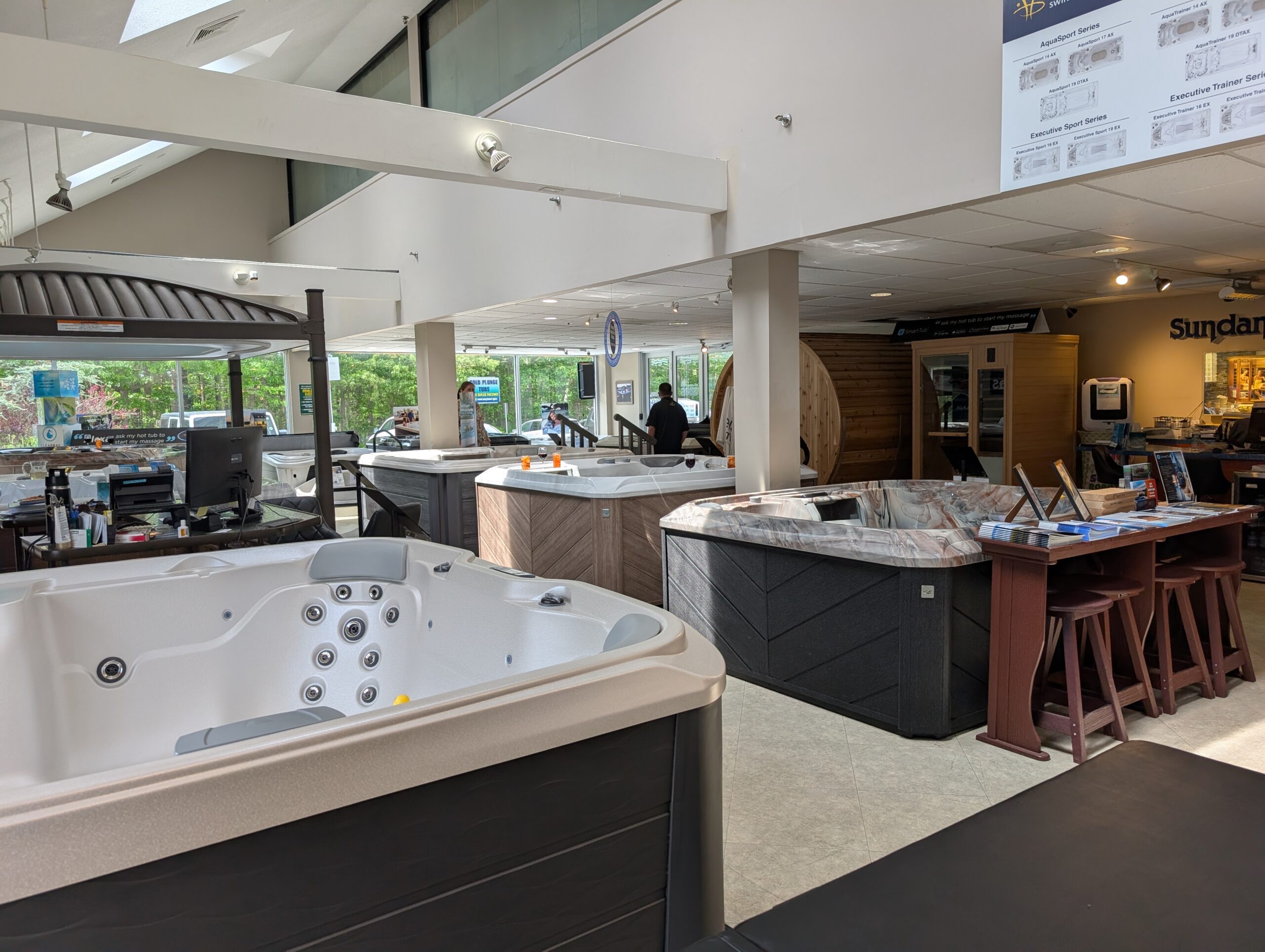 NE Spas showroom