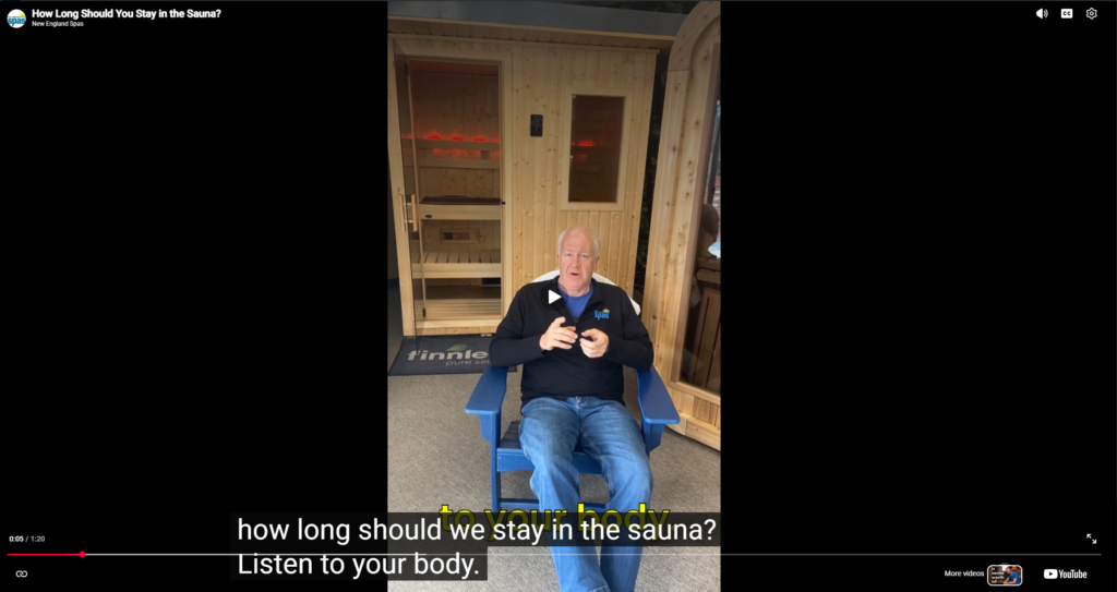 how long to stay insauna screenshot